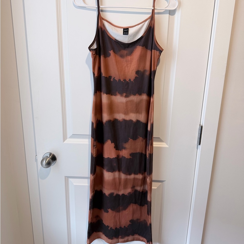 Soft Stretchy Tie Dye Midi Slip Dress – Size S (Never Worn)